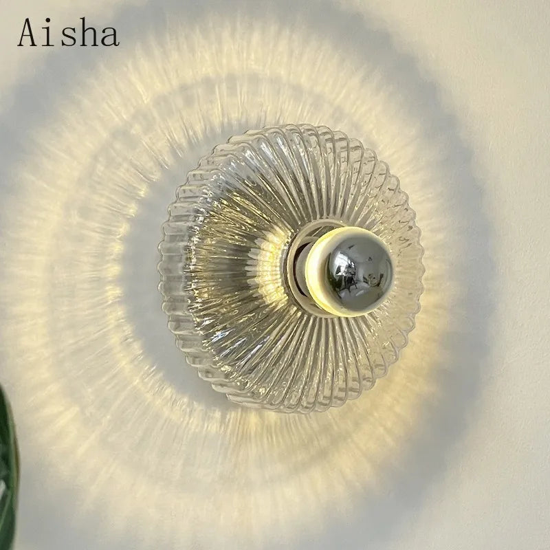 applique murale led moderne en verre minimaliste pour intérieur élégant - vue 2 sur 7