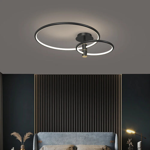 plafonnier circulaire led luxe style nordique pour intérieur décoratif - vue 2 sur 12