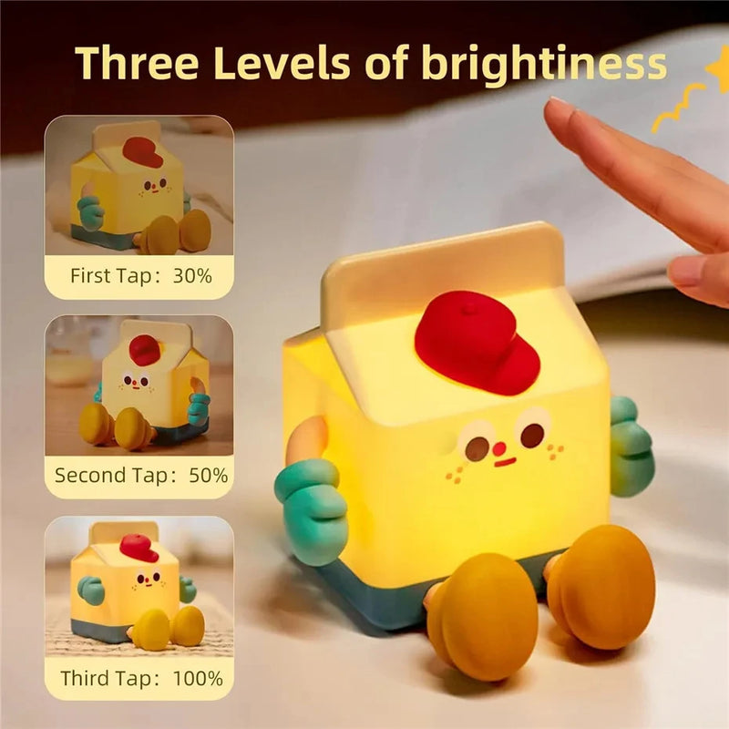 veilleuse led citrouille mignonne en silicone rechargeable usb