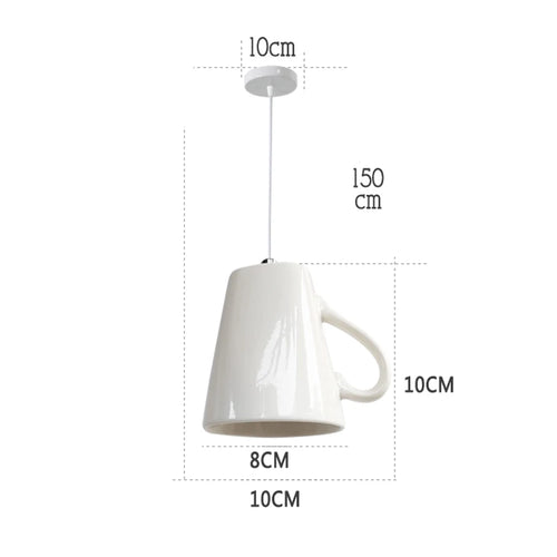 suspension en céramique moderne en forme de théière décorative - vue 12 sur 18