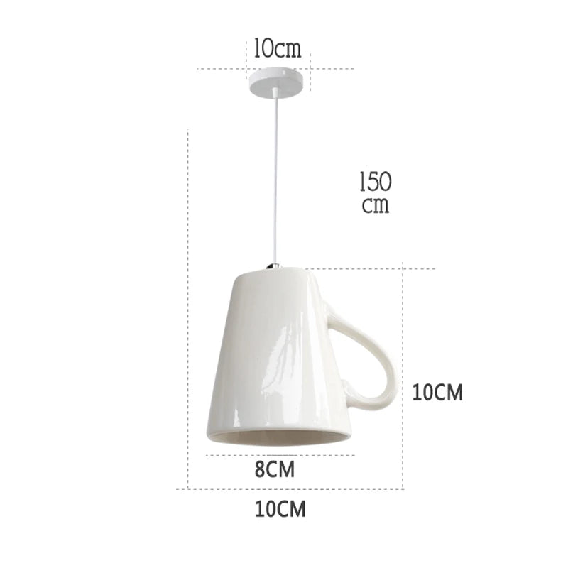 suspension en céramique moderne en forme de théière décorative - vue 11 sur 18