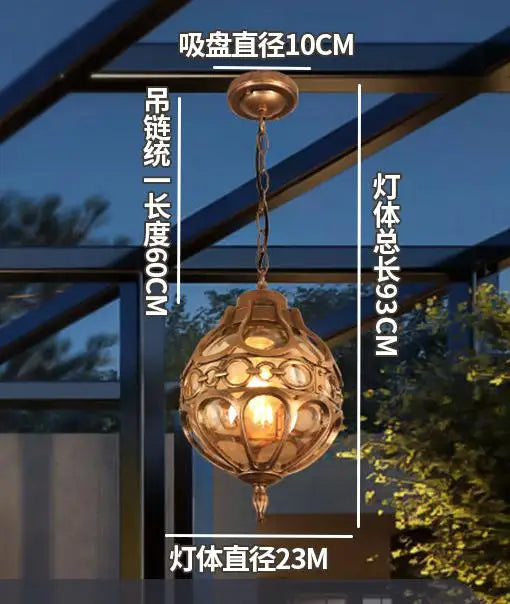 suspension industrielle en verre pour décoration intérieure et extérieure - vue 10 sur 10