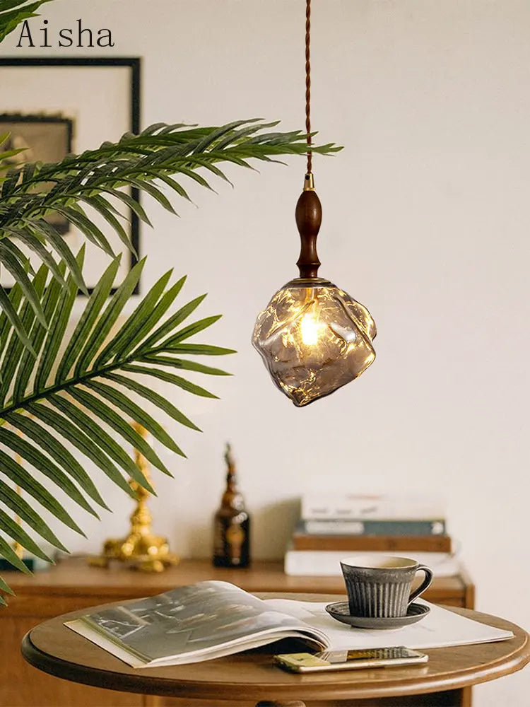 suspension en verre style nordique rétro pour intérieur - vue 5 sur 10