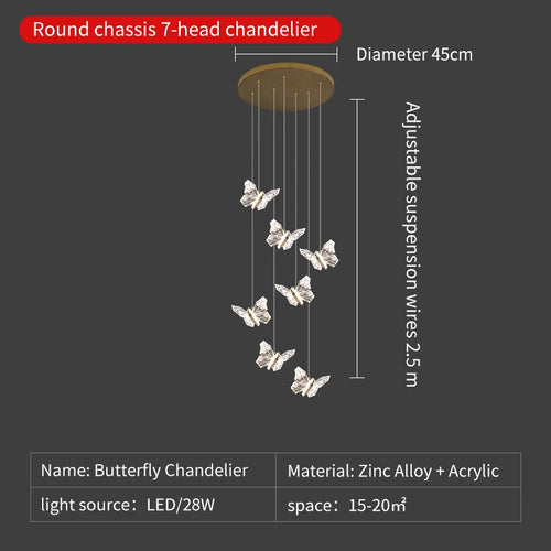 suspension en cristal nordique à led pour décoration moderne