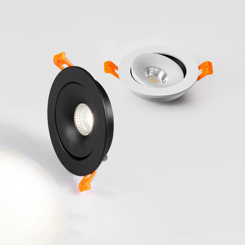 Spot Led Downlight encastré plafonnier 7W12W18W24W Dimmable blanc noir intérieur Led Spot lumière 360 ° réglable pour salon