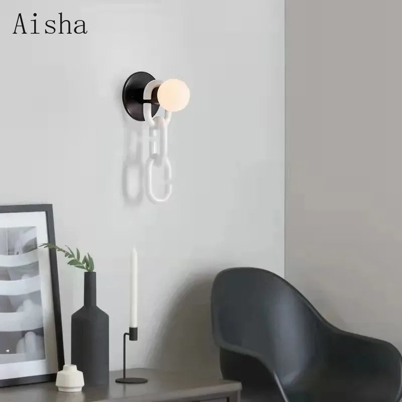 applique murale en verre boule pour décoration intérieure élégante - vue 3 sur 9