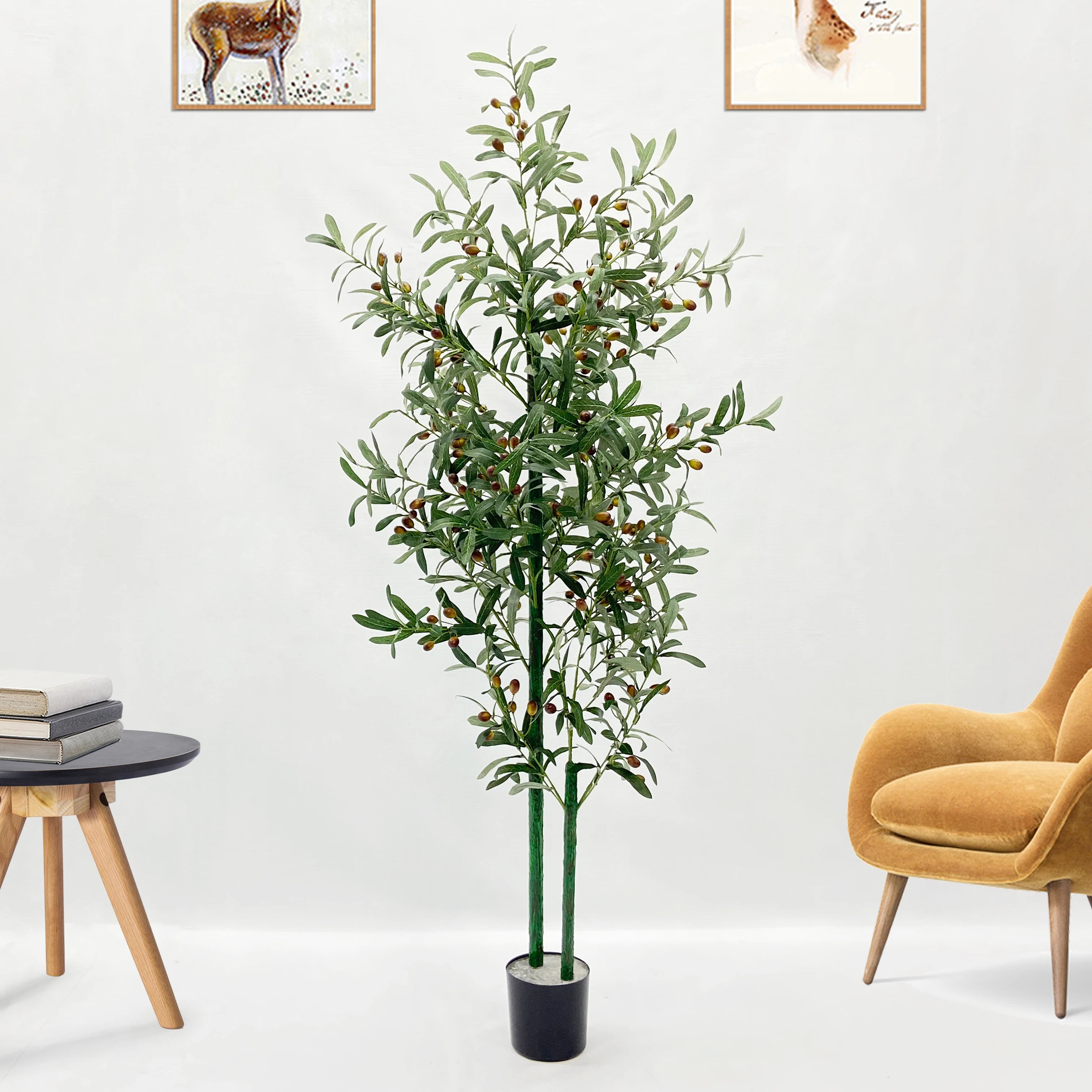 plante artificielle en pot pour décoration intérieure moderne - vue 6 sur 12