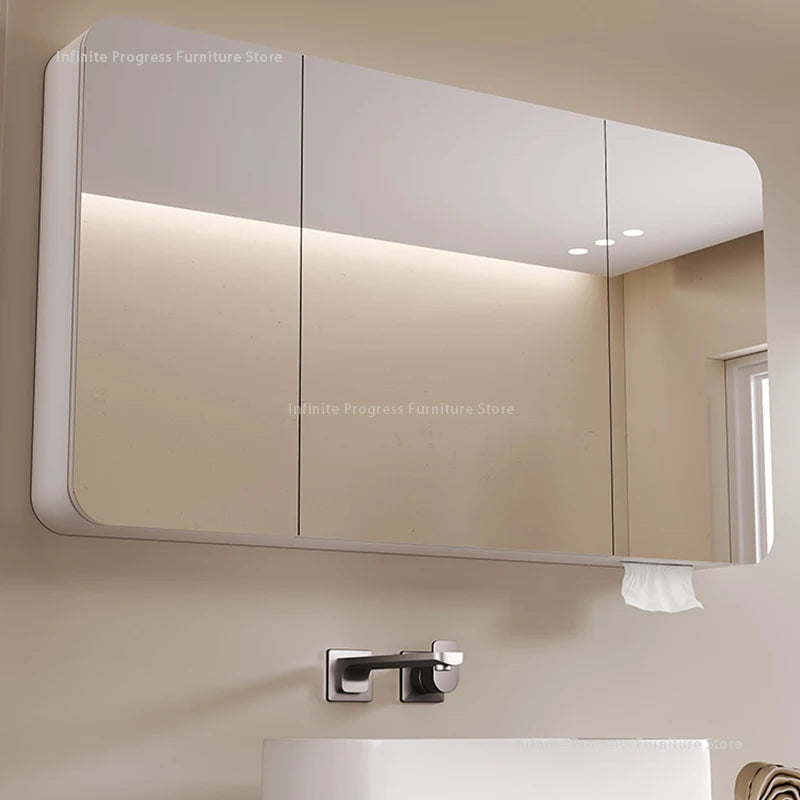 armoire intelligente avec rangement éclairé et toilettes séparées - vue 4 sur 14