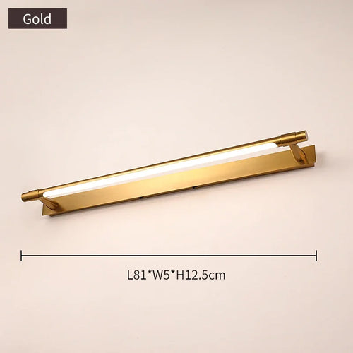 applique led moderne en cuivre pour miroir avant - vue 13 sur 15