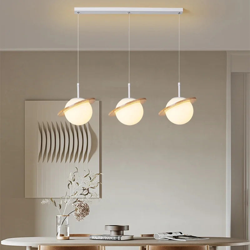 lampe led suspendue design nordique moderne boule de verre créative