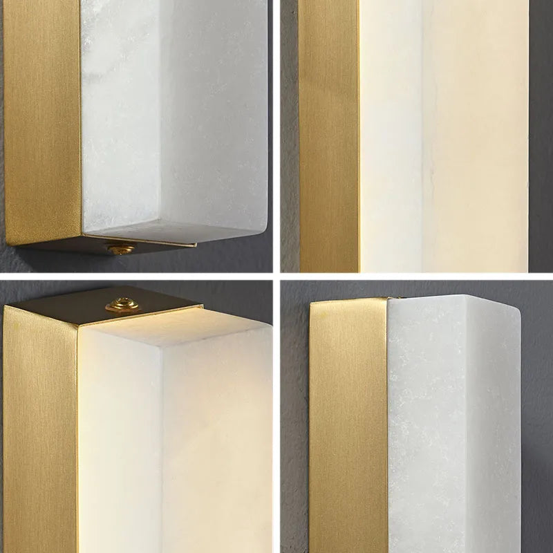 Applique murale longue en marbre de Style chinois - vue 7 sur 7