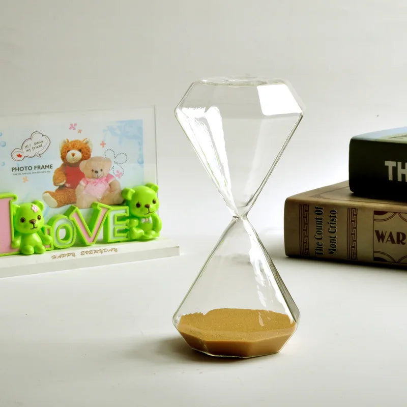 sablier en diamant 5 minutes idéal pour enfants décoration originale - vue 12 sur 16