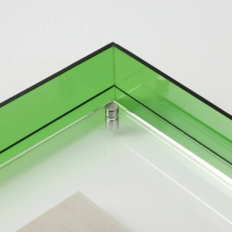 cadre photo acrylique style ins décoration murale table transparente - vue 4 sur 14