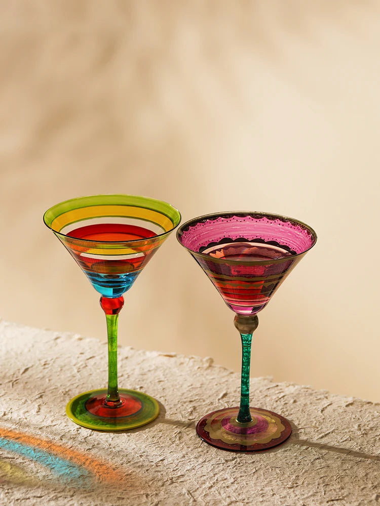Verre a vin pied style nordique cocktail maison