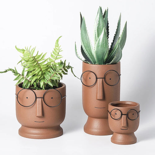 pot à fleurs en céramique mignon design nordique intérieur - vue 3 sur 22