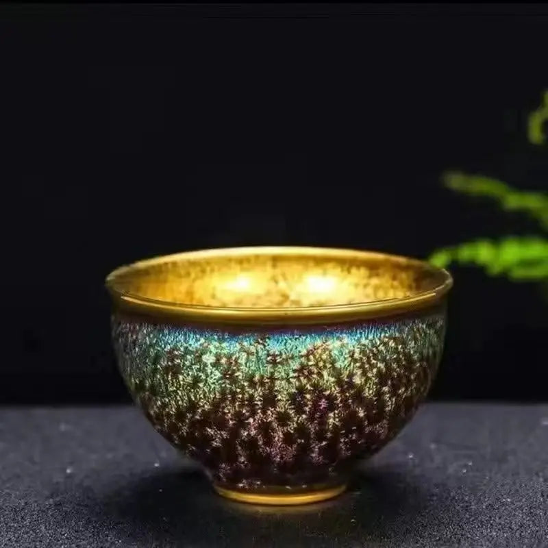 Théière céramique jianzhan tianmu style artisanal maison bureau