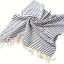 serviette de plage turque coton tissé style rayé