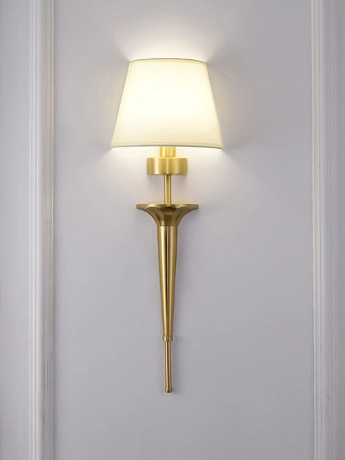 applique murale américaine classique en cuivre led