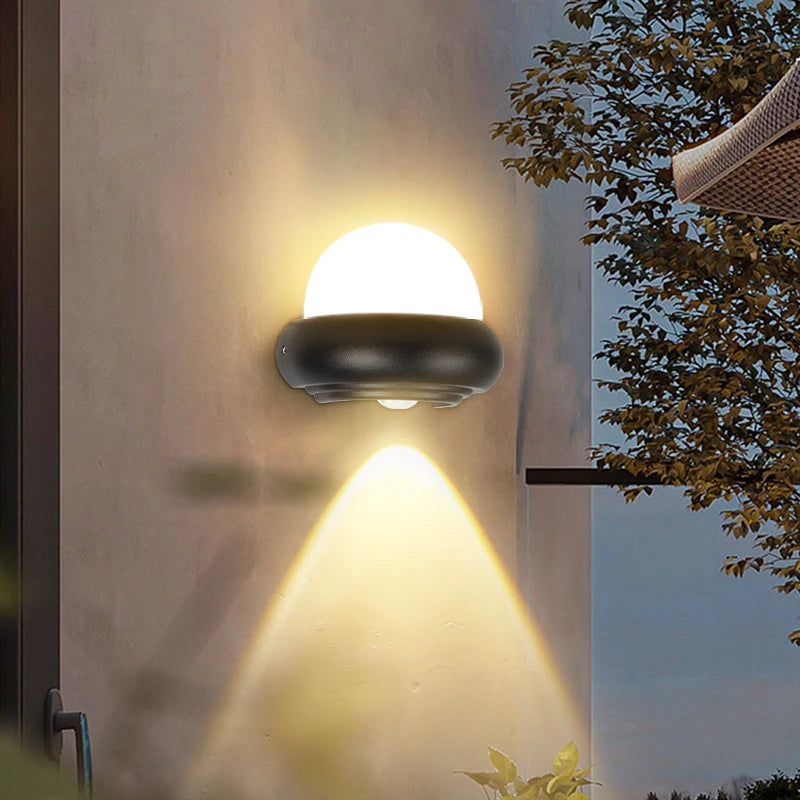applique murale led étanche pour extérieur et jardin - vue 5 sur 8