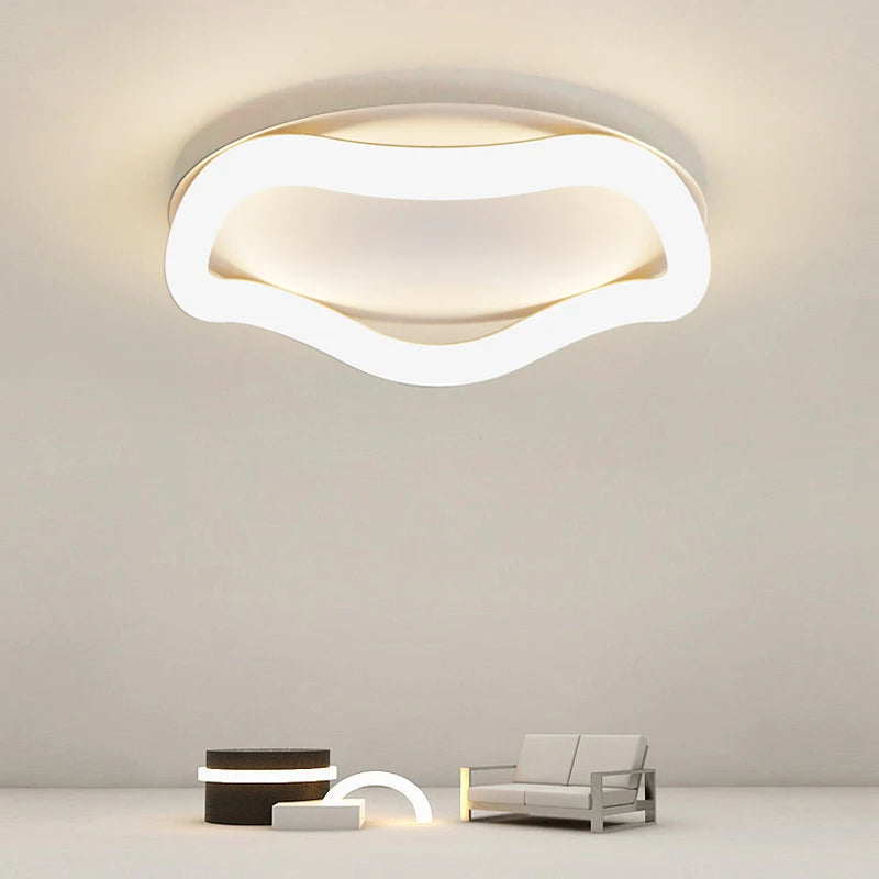plafonnier simple avec télécommande et intensité réglable pour intérieur - vue 6 sur 8