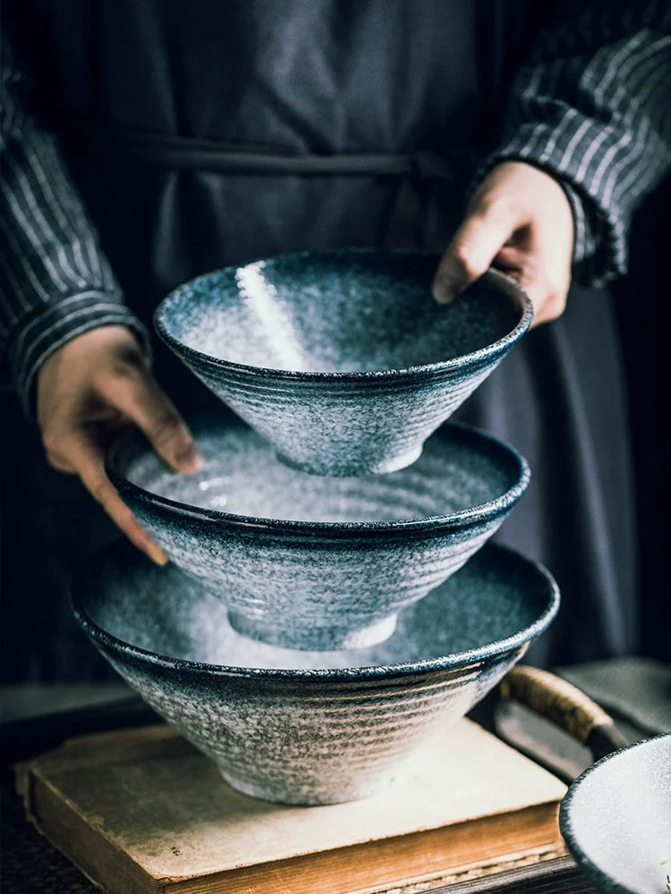 Bol à ramen japonais en céramique motif traditionnel - vue 4 sur 7