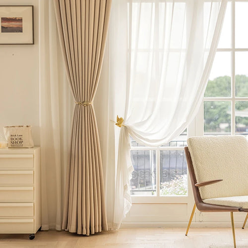 Rideau occultant thermique épais pour salon chambre