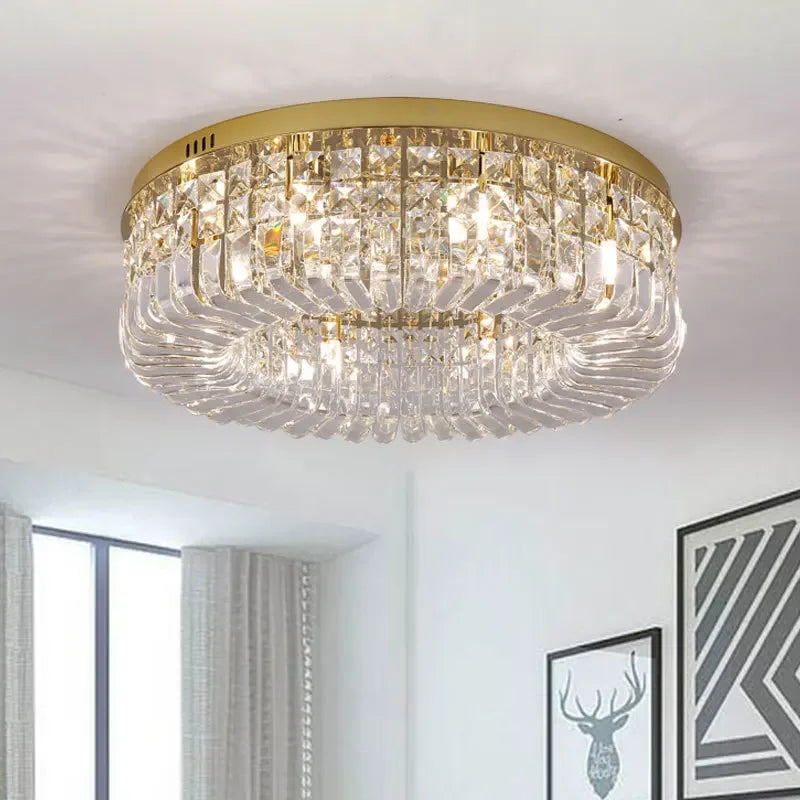 Plafonnier Led en cristal au design moderne