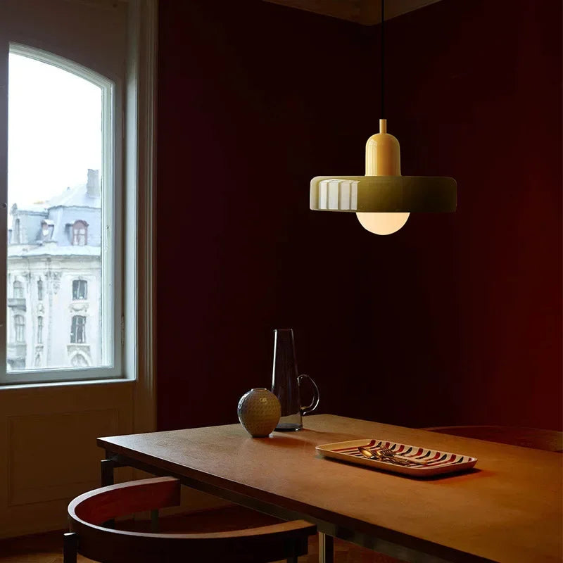 lampe suspendue nordique en verre bonbon pour intérieur décoratif