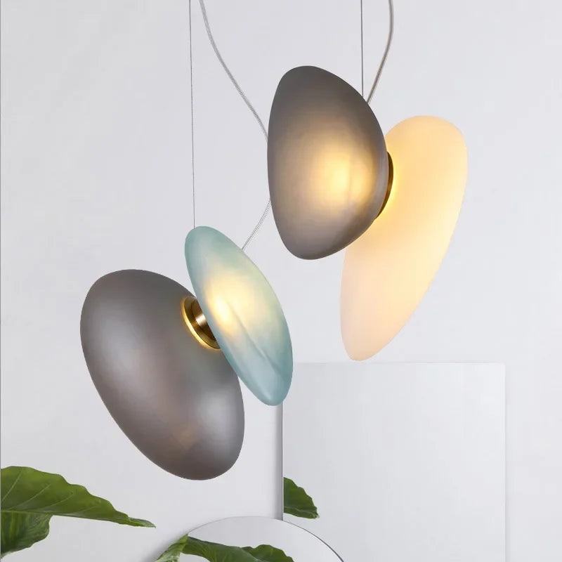 lustre nordique moderne en verre led pour décoration d'hôtel - vue 2 sur 28