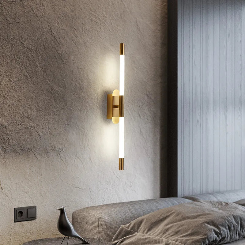 Applique murale LED longue ligne au design nordique moderne