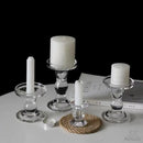 chandelier en verre colonne romaine pour décorations romantiques