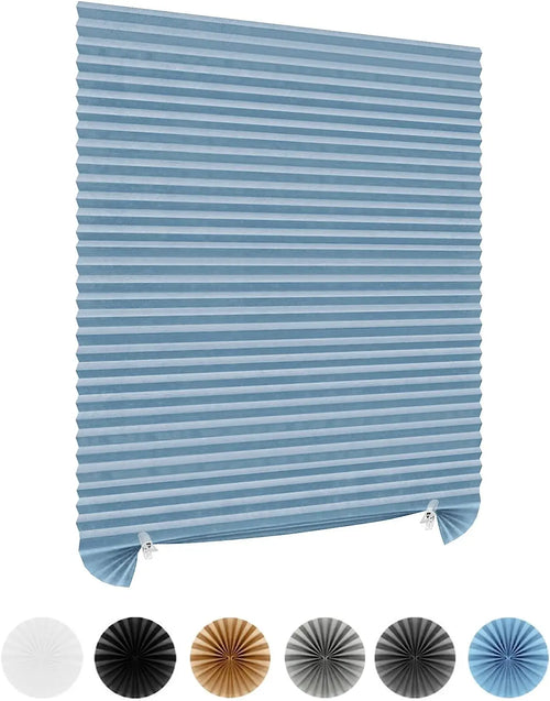 Store plissé occultant tissu pour fenêtre chambre cuisine - vue 2 sur 16