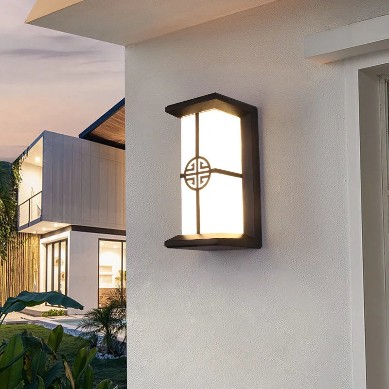 applique murale extérieure étanche abs pour éclairage de jardin