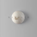 applique murale en marbre dolomite design nordique éclairage intérieur rond