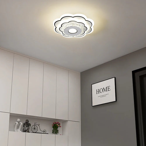 plafonnier moderne minimaliste en cristal à led créatif - vue 5 sur 10