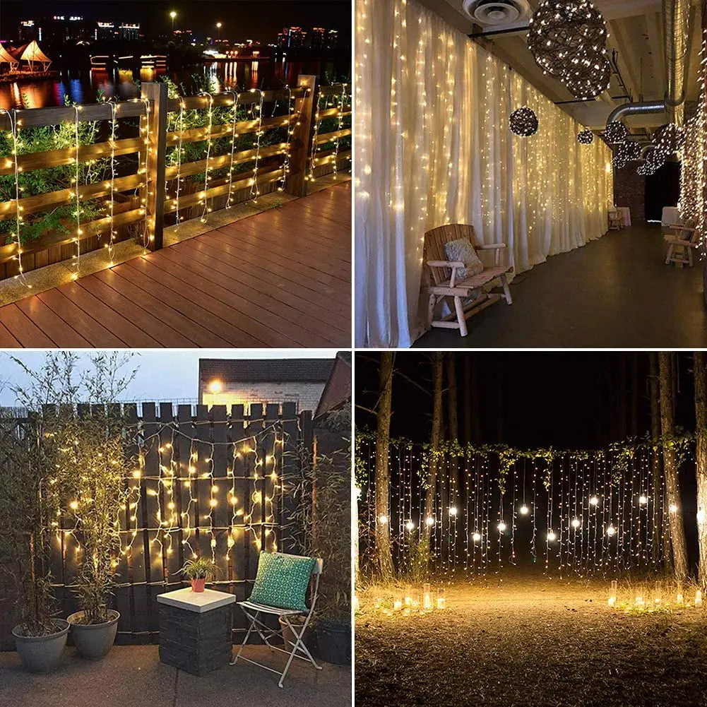 guirlande lumineuse led pour décorations de noël et nouvel an - vue 4 sur 9