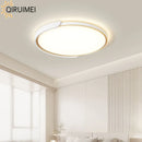 plafonnier led moderne avec télécommande design circulaire polyvalent