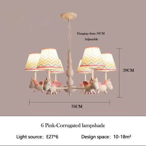 lustre enfant LED rotatif style nordique romantique et chaleureux - vue 25 sur 24