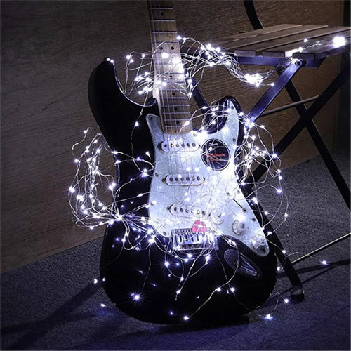 guirlande lumineuse en cuivre pour décoration de fête - vue 7 sur 6