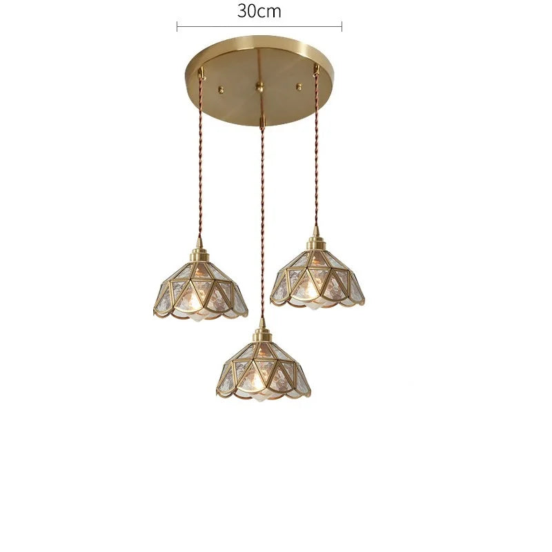 Suspension Nordique LED en Verre et corps doré - vue 12 sur 20