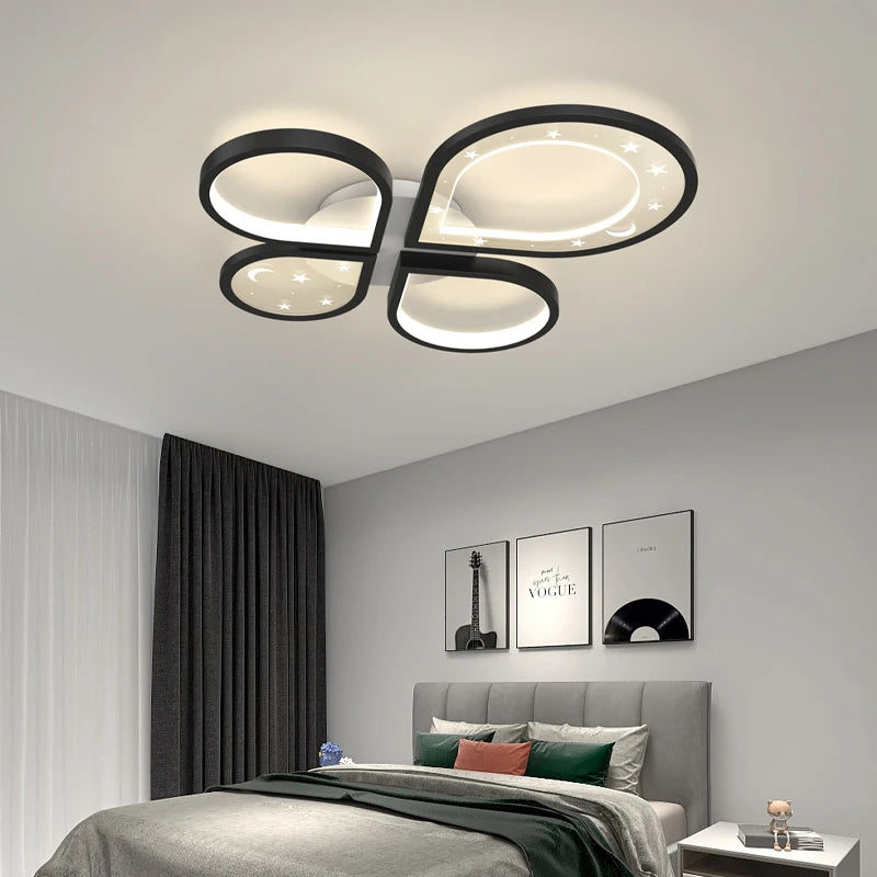 plafonnier led créatif lustre nordique moderne éclairage doré - vue 7 sur 10