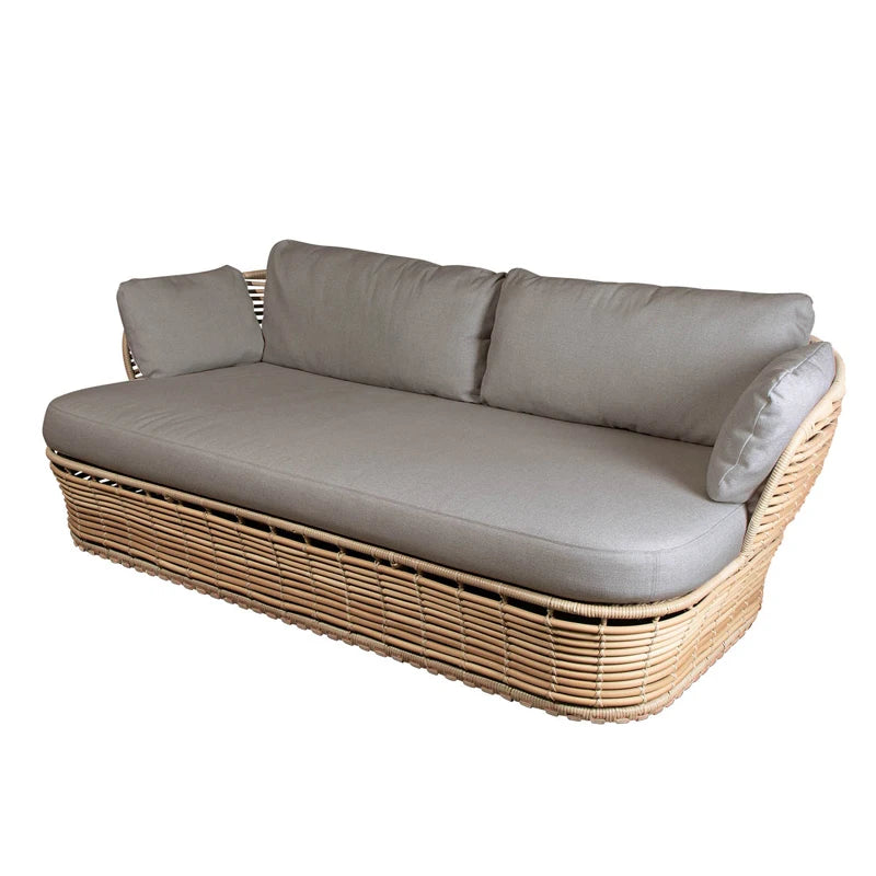 canapé extérieur en teck avec table basse et lit