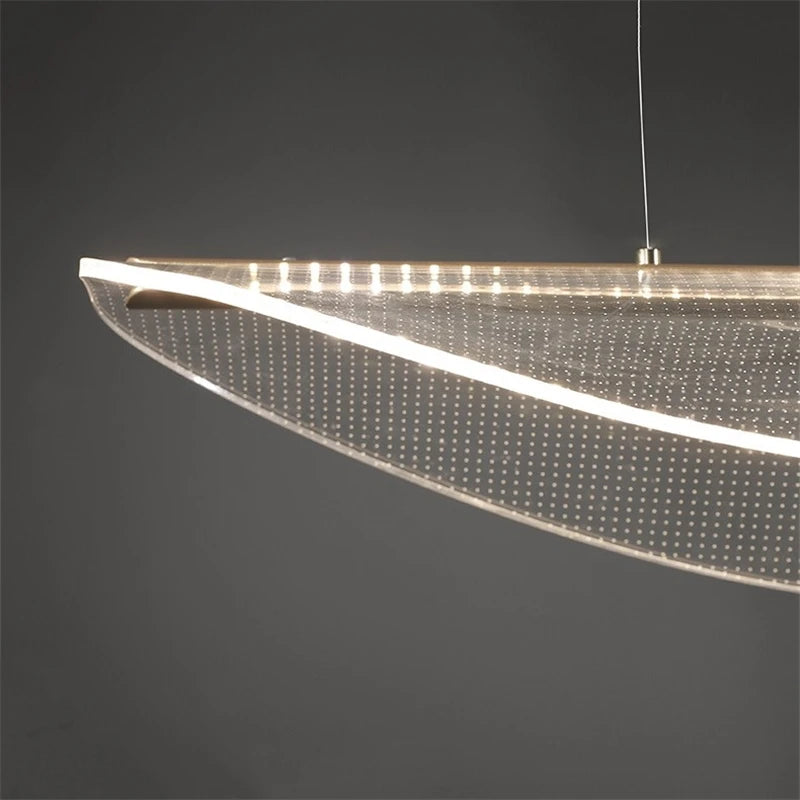 lustre acrylique moderne pour maison et restaurant - vue 5 sur 10