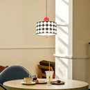 suspension luminaire en métal cylindrique style art déco