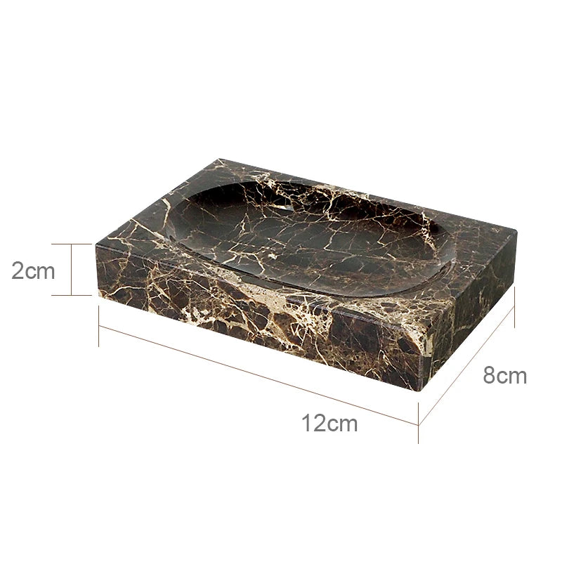 accessoires de salle de bain en marbre naturel ensemble luxe - vue 21 sur 27