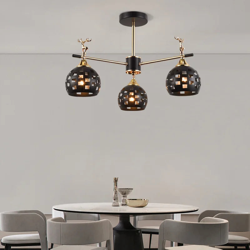 Style scandinave suspension lampe chambre plafonniers salon lampes suspendues cuisine plafond lustre E27 tête de lampe