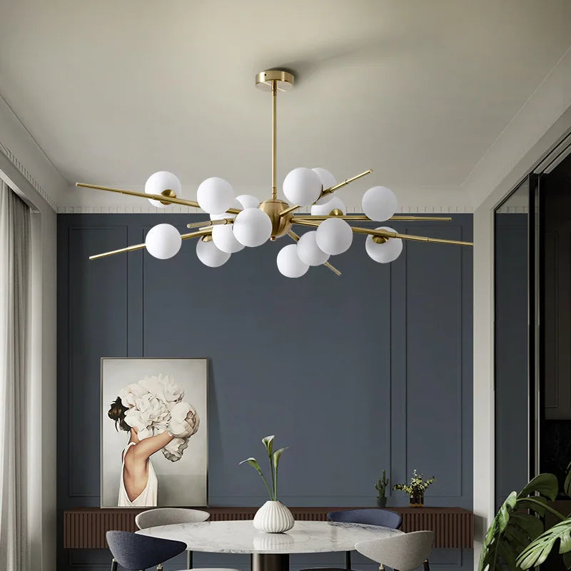 lustre nordique moderne en forme de branche de haricot magique - vue 3 sur 10