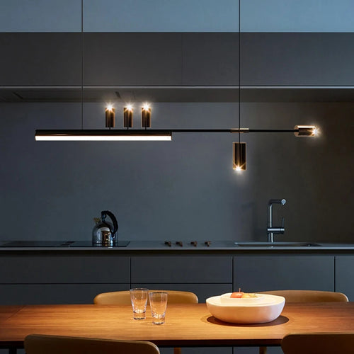 lustre moderne suspendu lumineux pour décoration intérieure - vue 2 sur 10