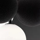 lampe suspendue avec cordon réglable en pvc et ampoule en verre