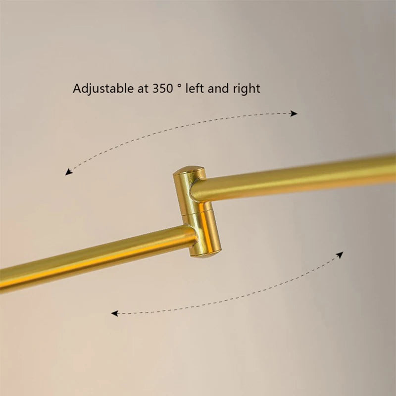 lampe de chevet murale en bois nordique avec abat jour céramique adjustable - vue 7 sur 7